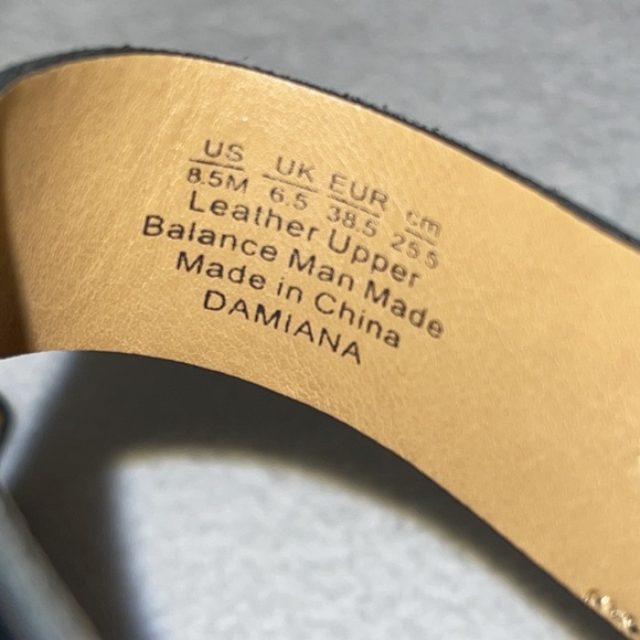 Franco Sarto “ DAMIANA “ Black Leather Wedge Sandal - Picture 6 of 6